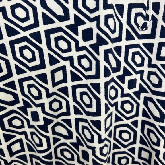 Mott 50 Navy Diamond Nancy Hooded Cover Up SPF 50 Bamboo Size Small - Picture 7 of 12